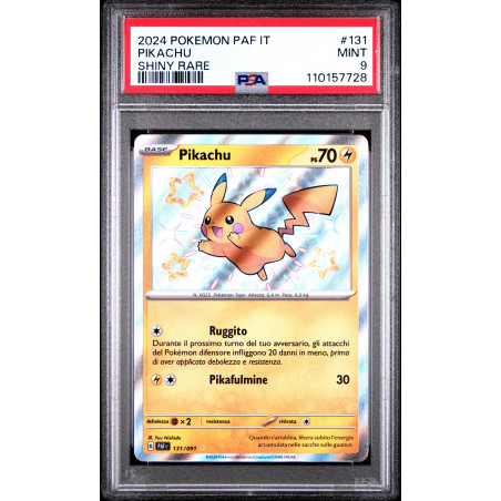 Pikachu baby Shiny - destino di paldea PSA9